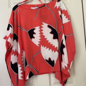 Dianne von Furstenburg   M/lL  silk square summer top
